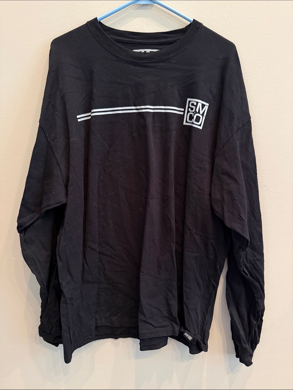 Black Long-Sleeve Graphic Men’s Shirt